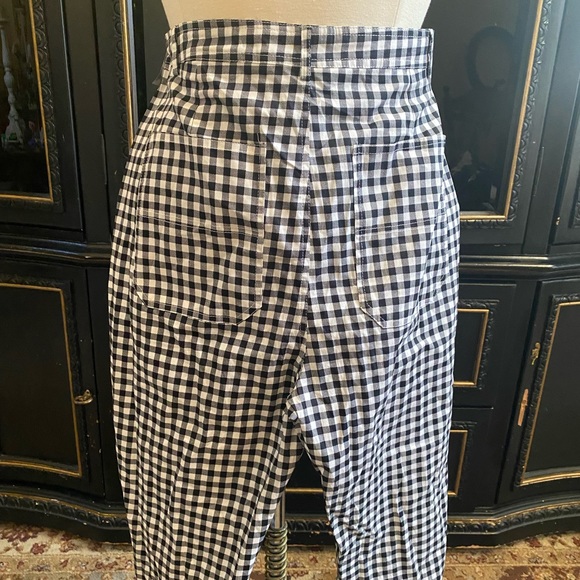 Collectif Clothing Gingham Trousers NWT XXL - Picture 3 of 5